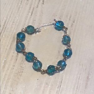 Beautiful Teal Beaded Bracelet